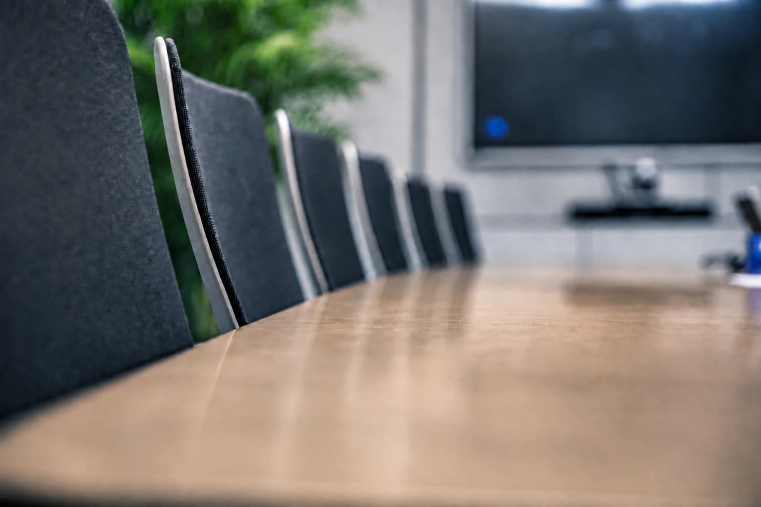 Professionals collaborating in a leadership conference room